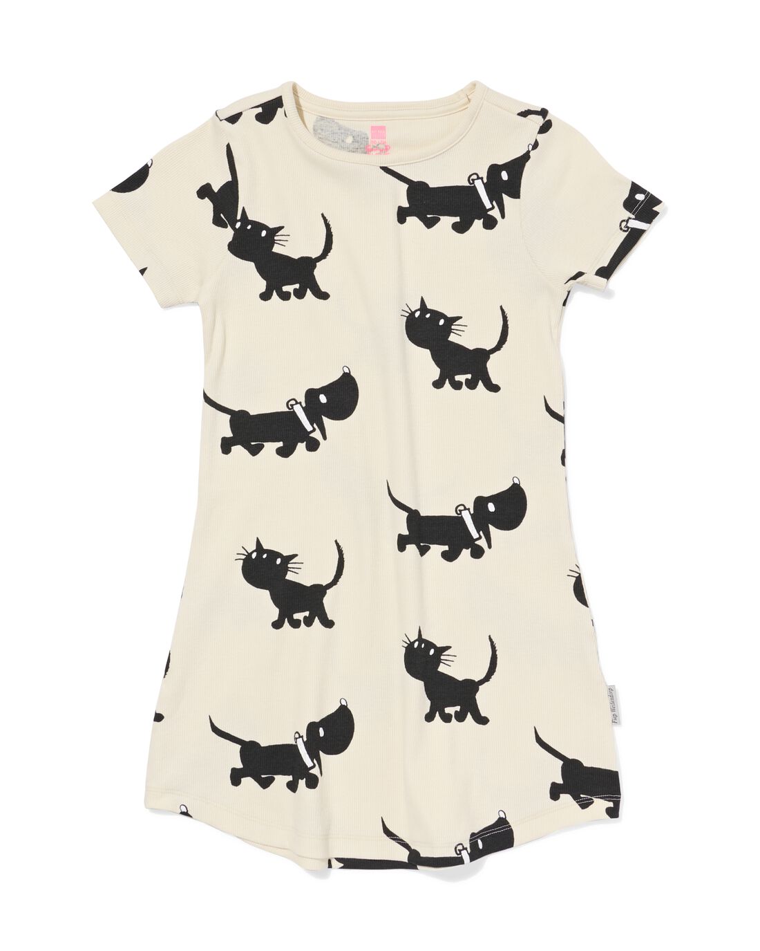 HEMA Takkie En Siepie Kinder Nachthemd Rib Wit (wit)