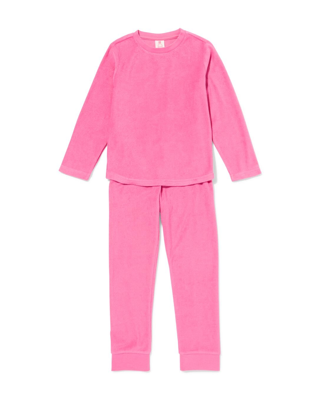 051 Kinderpyjama Badstof Roze (roze)