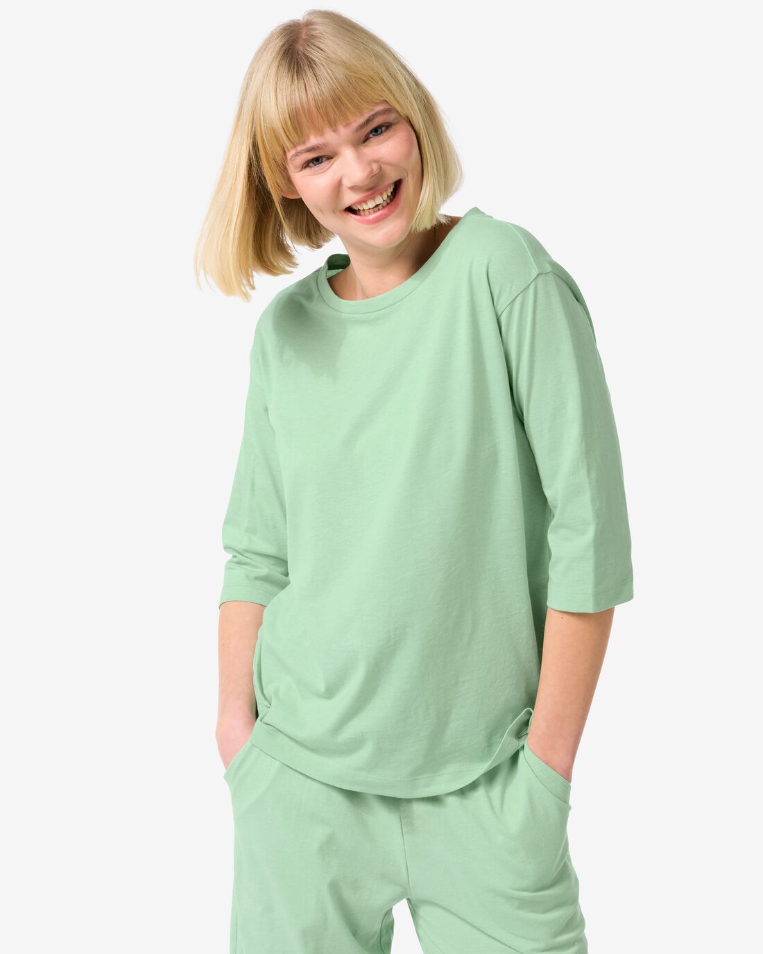 Dames Pyjamatop Katoen