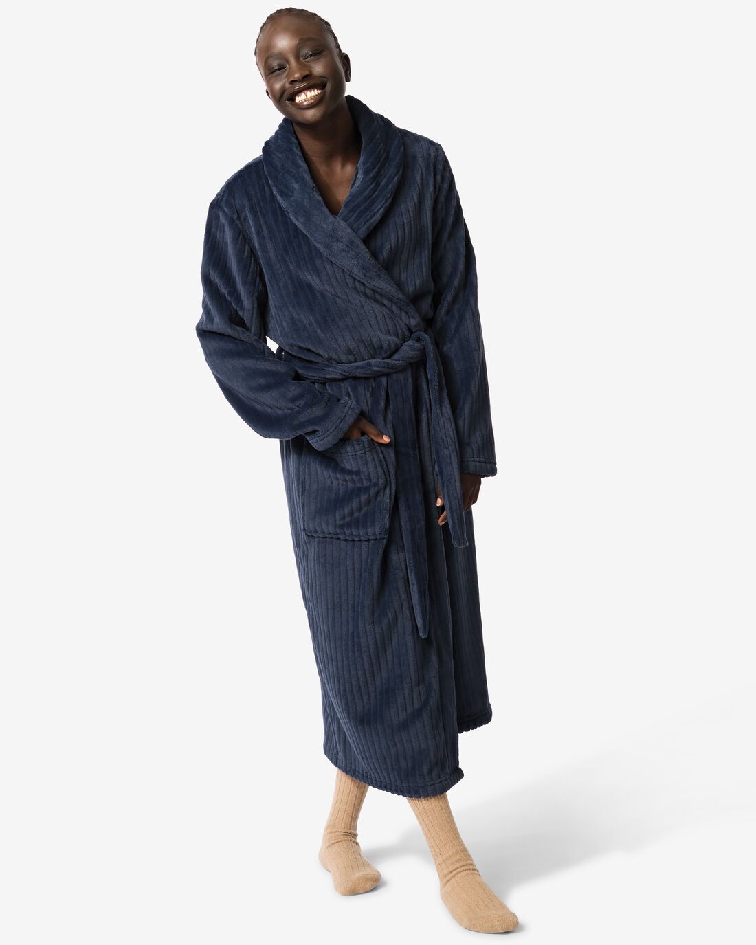 HEMA Badjas Rib Fleece