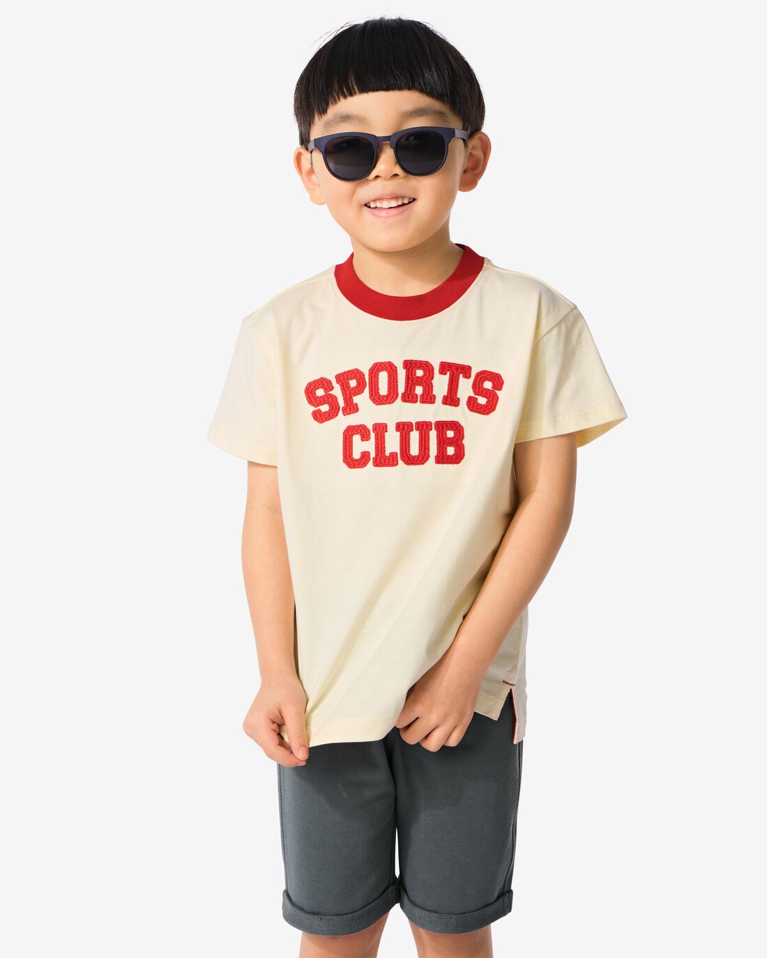 HEMA Kinder T-shirt &apos;sports Club&apos; Rood (rood)
