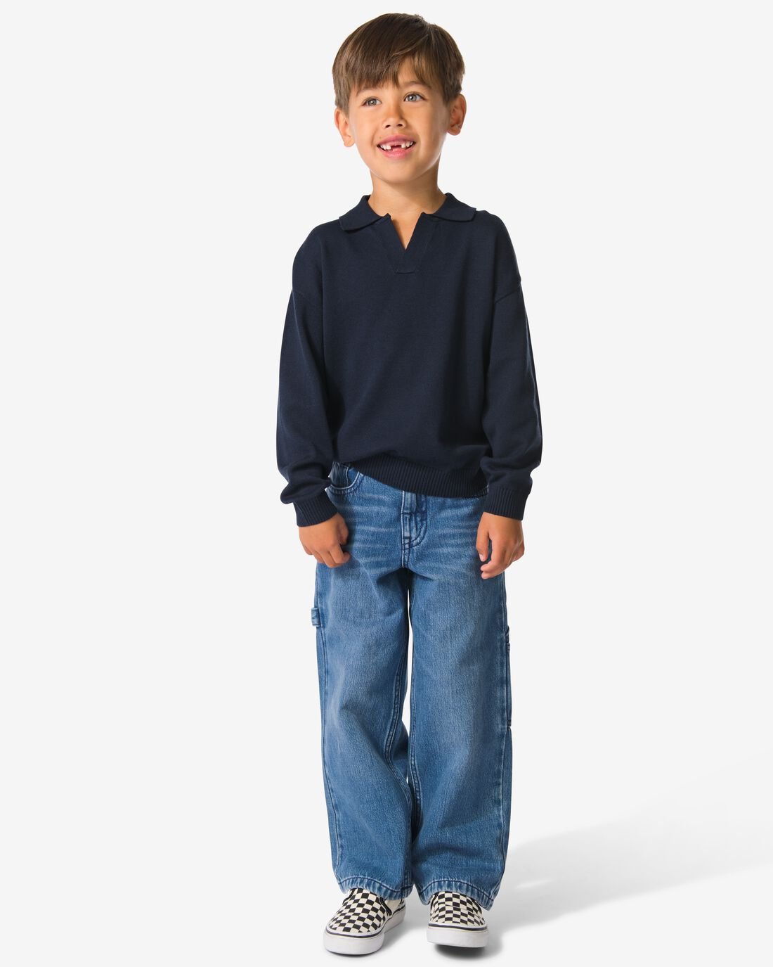 051 Kinderbroek Cargo Middenblauw (middenblauw)