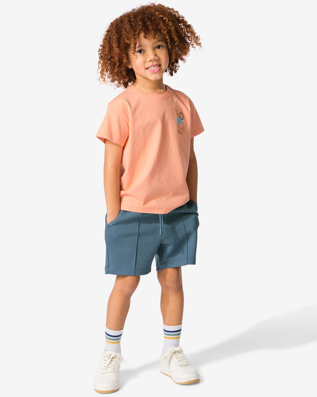 HEMA Kinder Korte Broek Donkerblauw (donkerblauw)