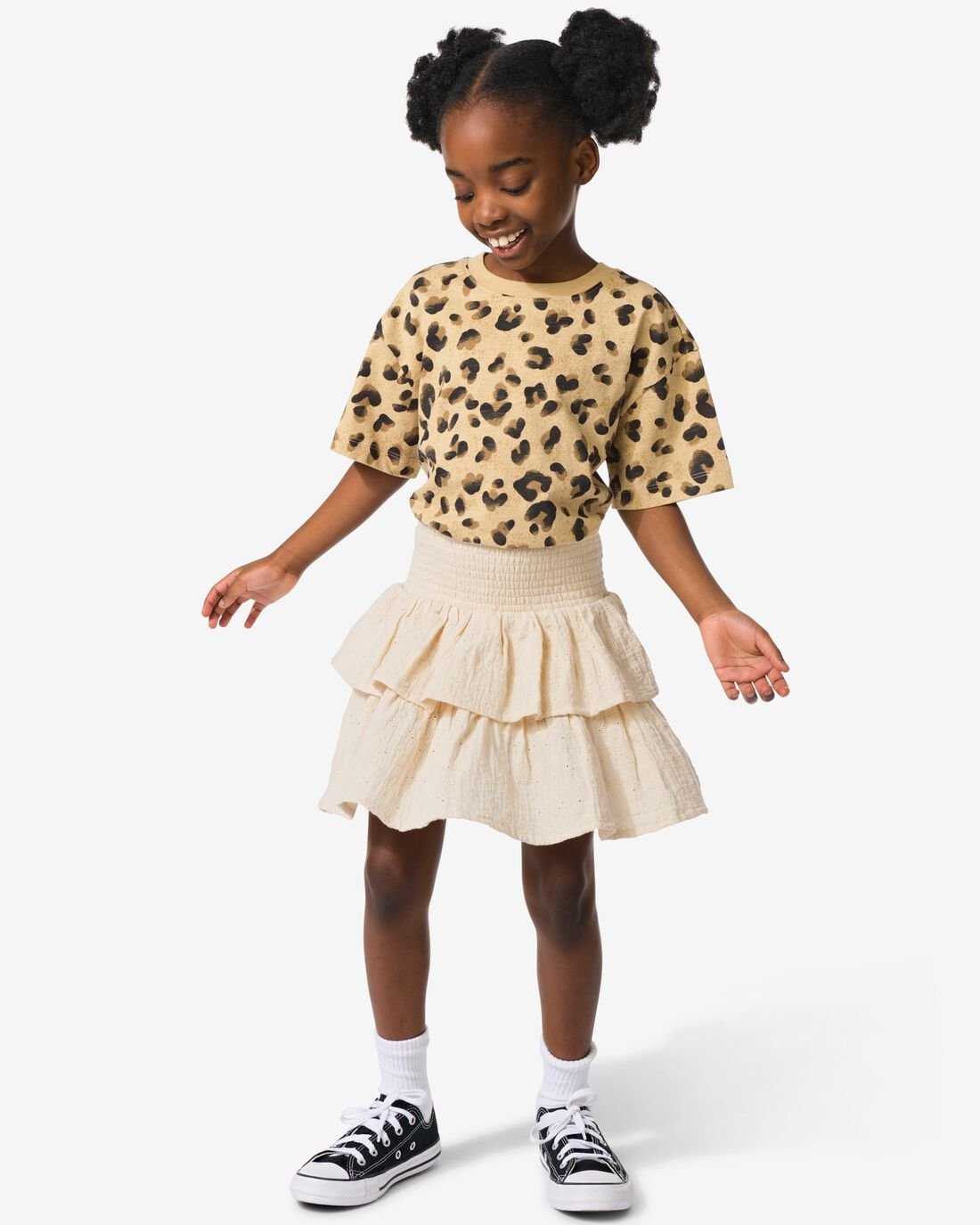 HEMA Kinderrok Broderie Ecru (ecru)