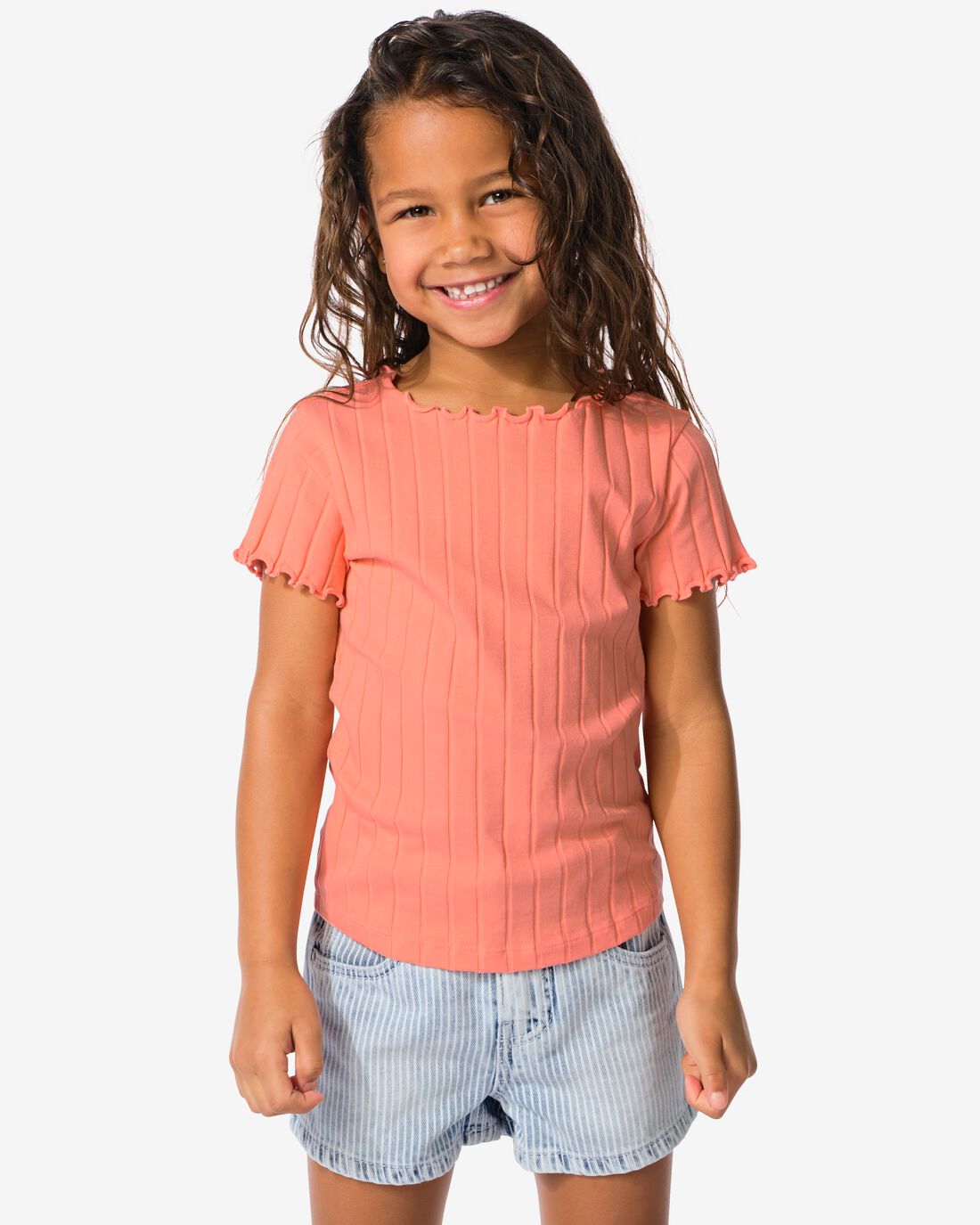 HEMA Kinder T-shirt Perzik (perzik)