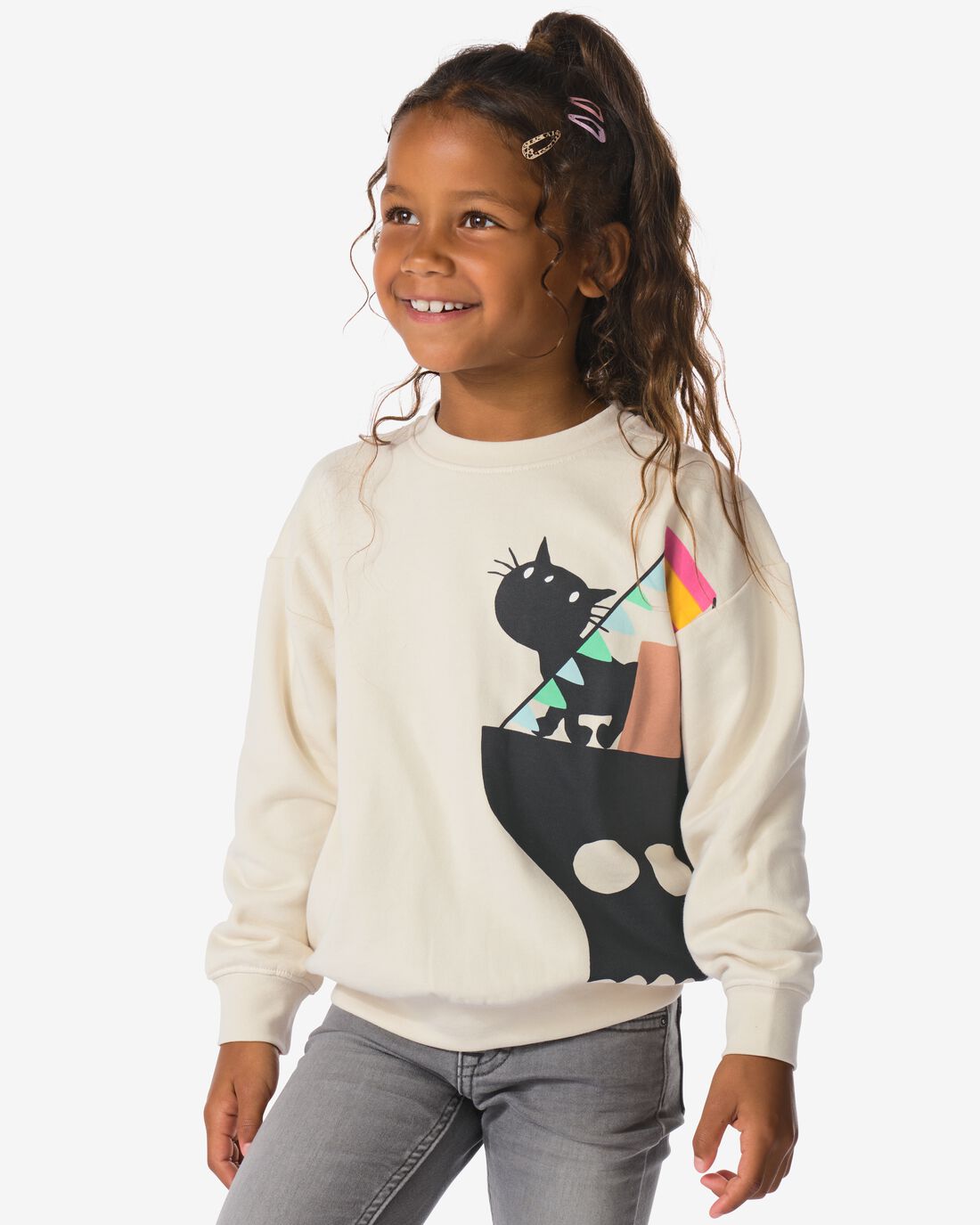 HEMA HEMA Takkie En Siepie Kinder Sweater Ecru (ecru)