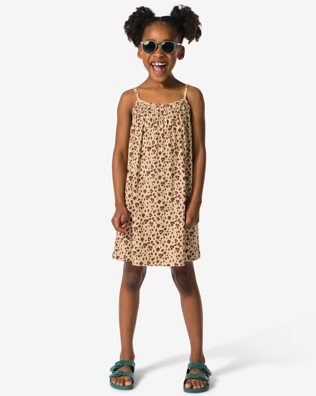 HEMA Kinderjurk Luipaard Zand (zand)