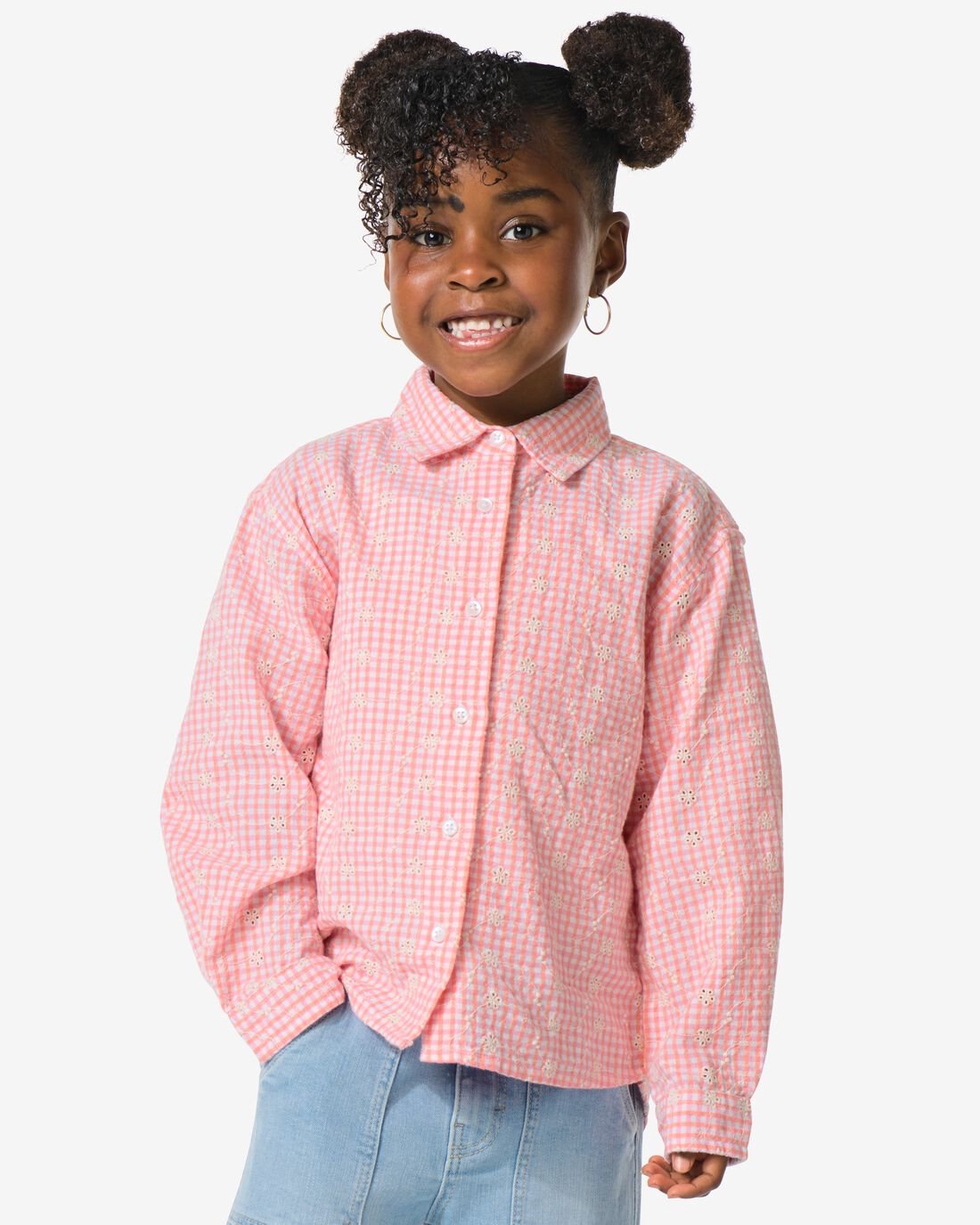 HEMA Kinderblouse Broderie Beige (beige)