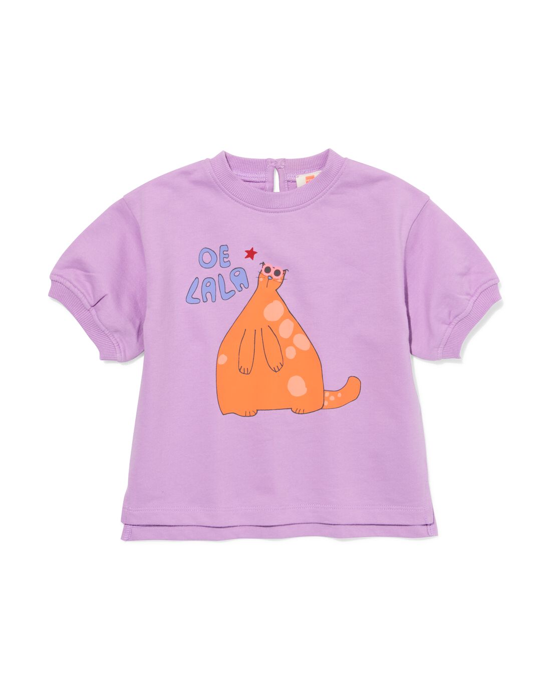 baby T-shirt kat paars