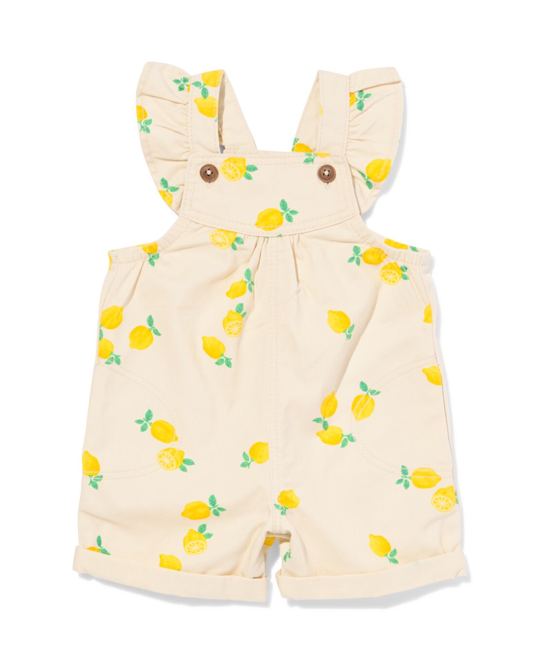 HEMA Babytuinbroek Citroenen Ecru (ecru)