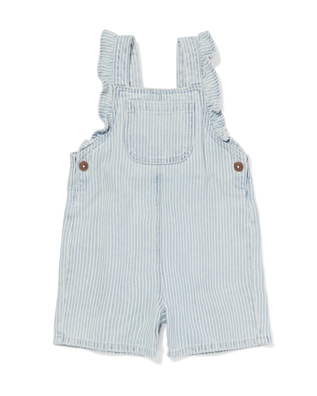 babytuinbroek strepen denim