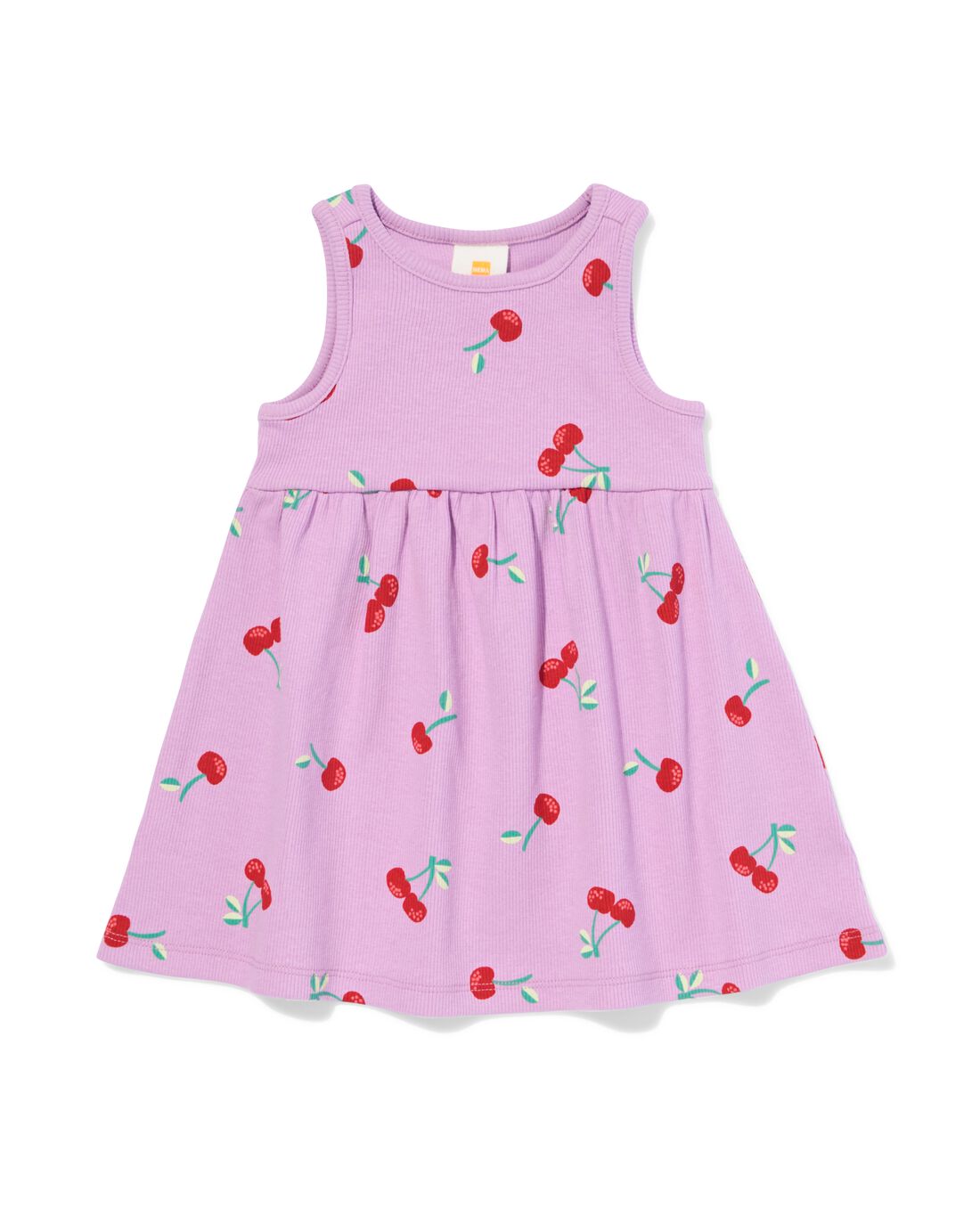 babyjurk rib kersen paars