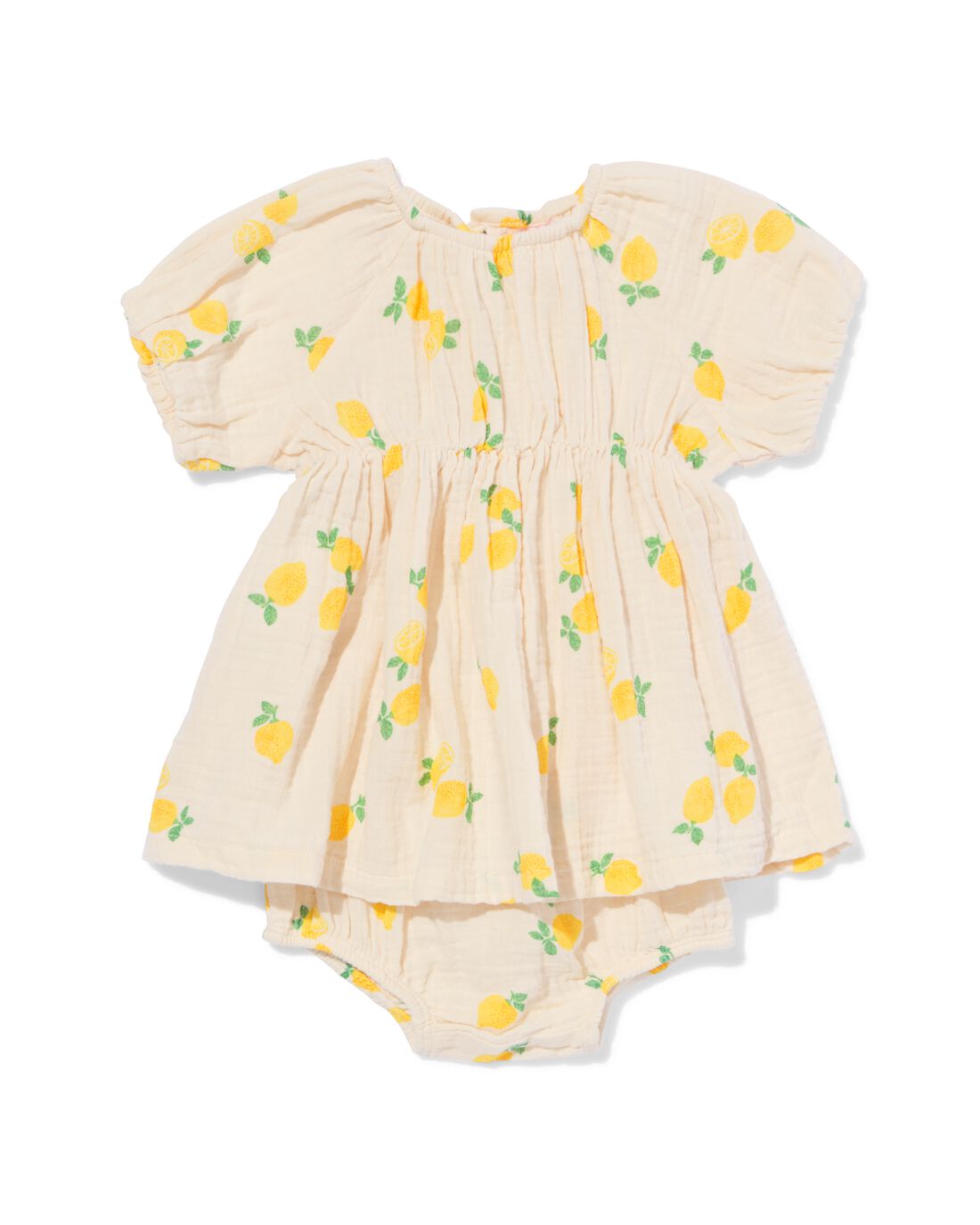 HEMA Baby Kledingset Mousseline Citroenen Ecru (ecru)