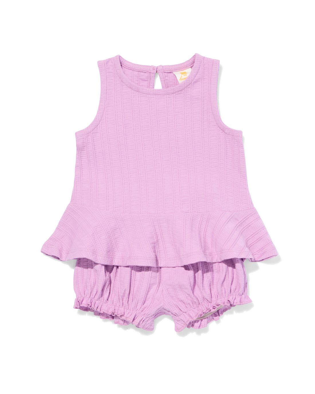 HEMA Baby Kledingset Rib Paars (paars)