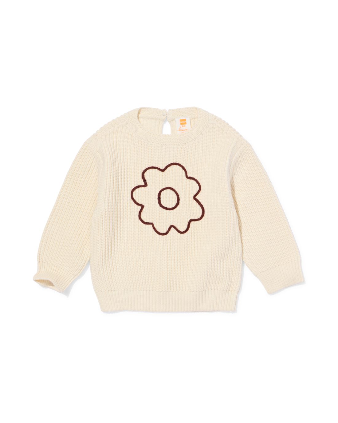 HEMA HEMA Babytrui Bloemen Ecru (ecru)