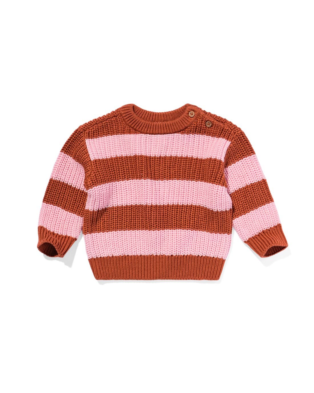 babytrui strepen roze