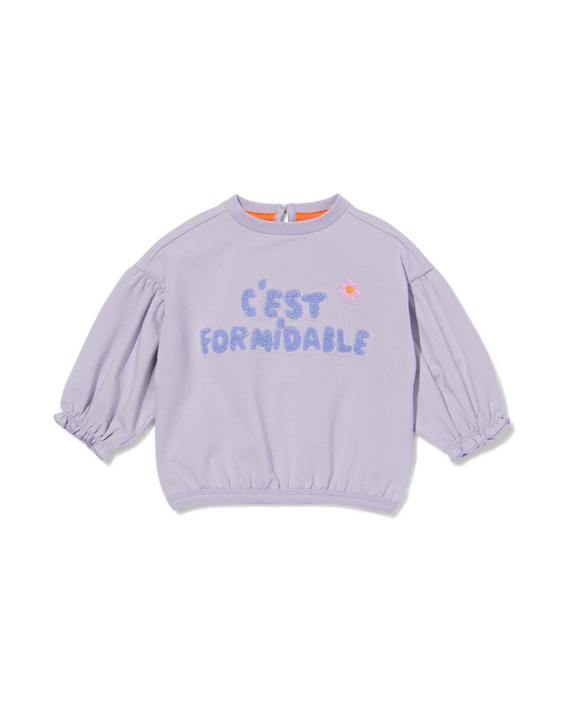 HEMA Babysweater &apos;c&apos;est Formidable&apos; Paars (paars)
