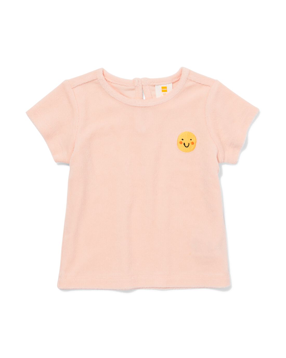 baby T-shirt bastof lichtroze