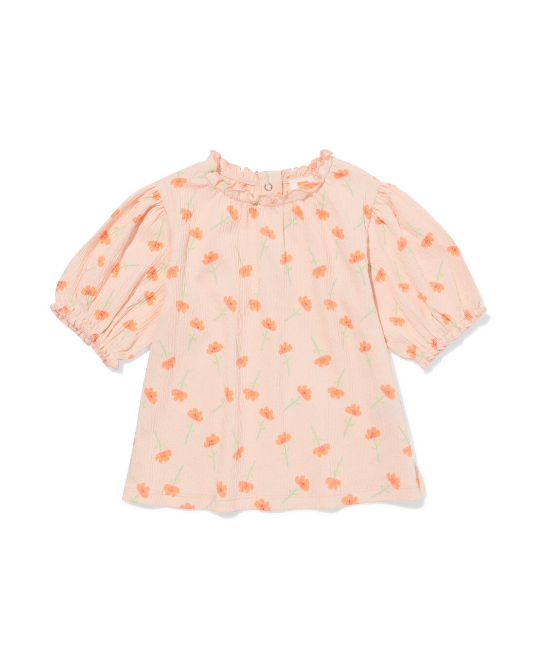 HEMA Baby T-shirt Bloemen Lichtroze (lichtroze)