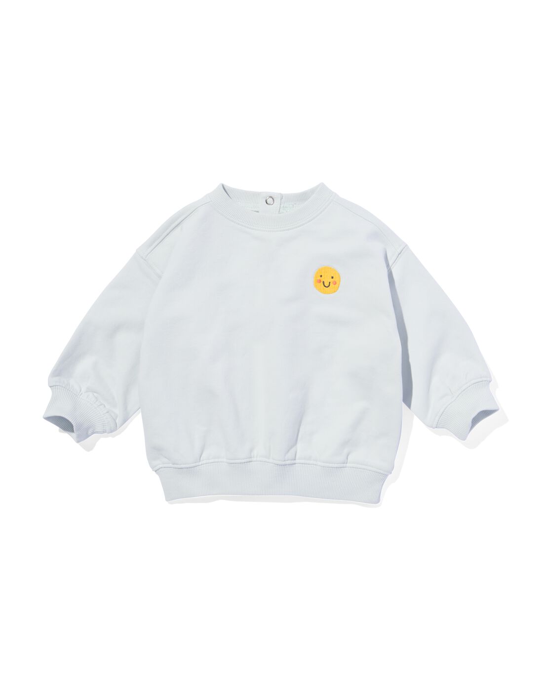 HEMA Babysweater Gezichtje Lichtblauw (lichtblauw)