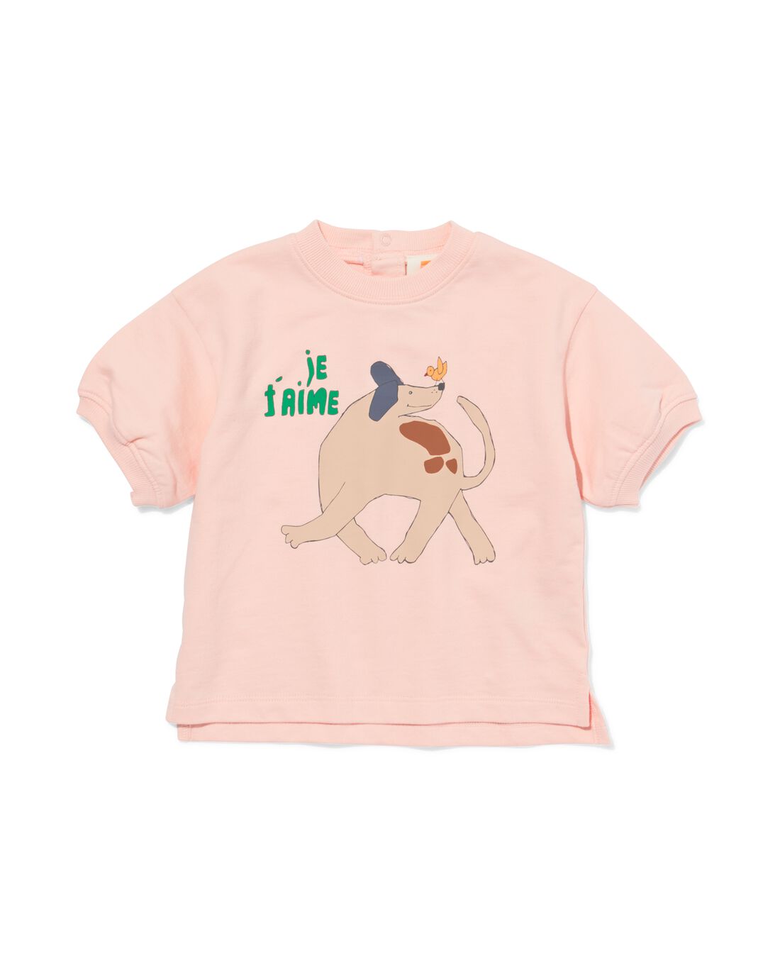baby sweatshirt honden roze