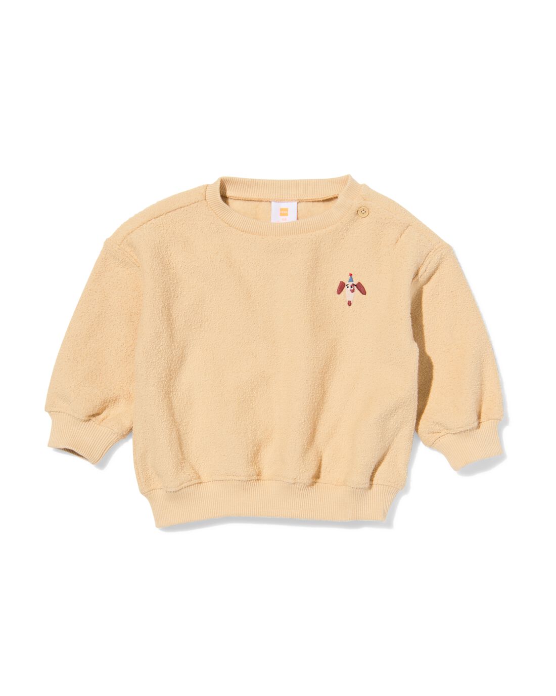 HEMA Babysweater Hond Zand (zand)