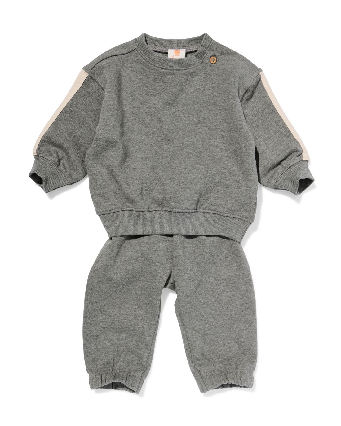 HEMA Baby Kleding Sweatset Grijs (grijs)