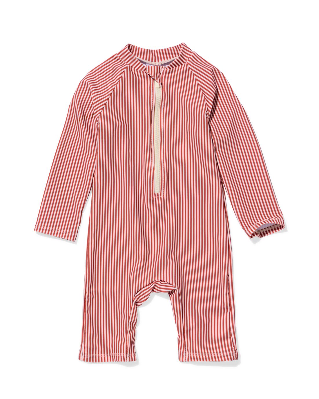HEMA Babyzwempak UV-beschermend Strepen Bruin (bruin)
