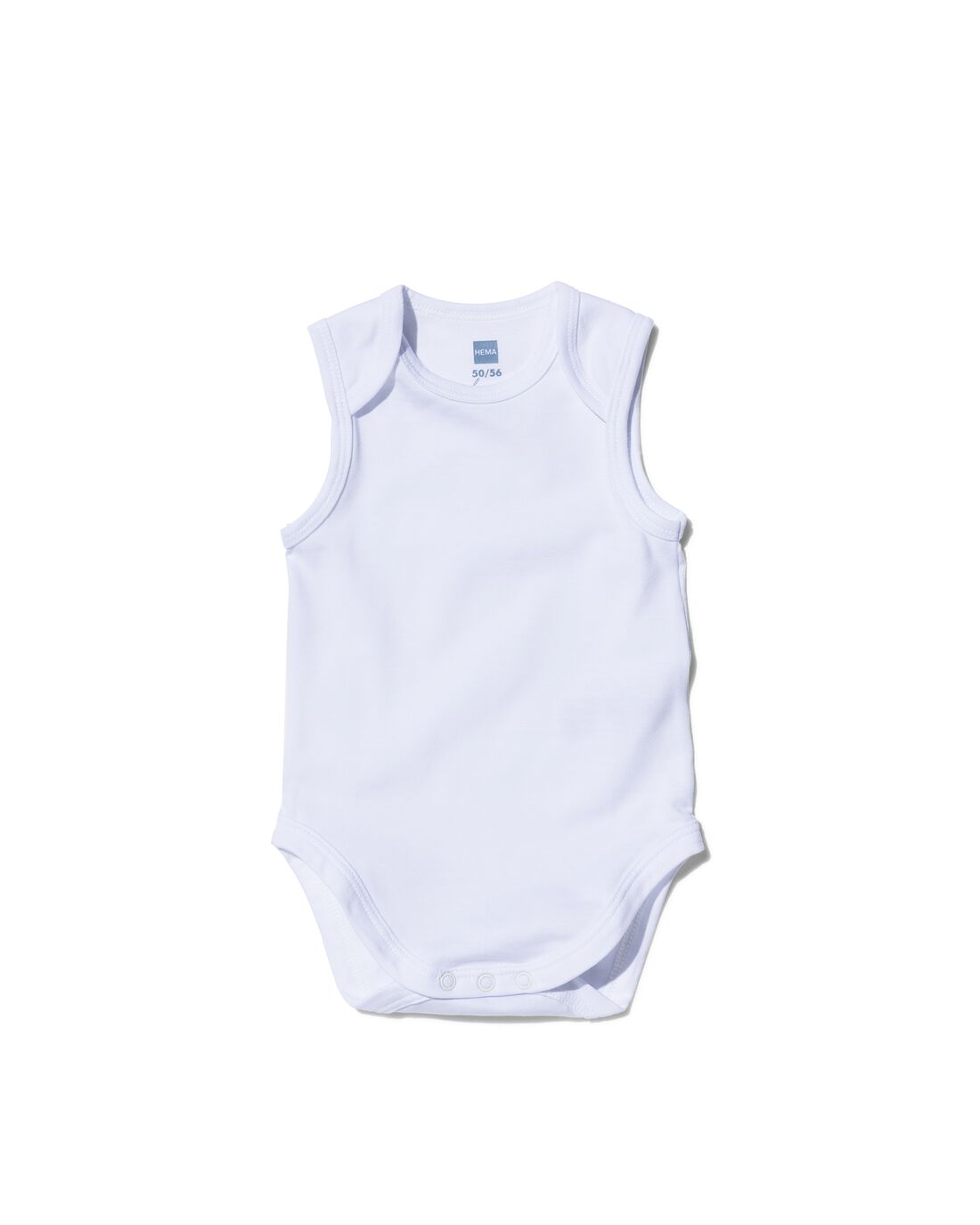 HEMA Romper Organic Katoen Stretch - 2 Stuks Wit (wit)