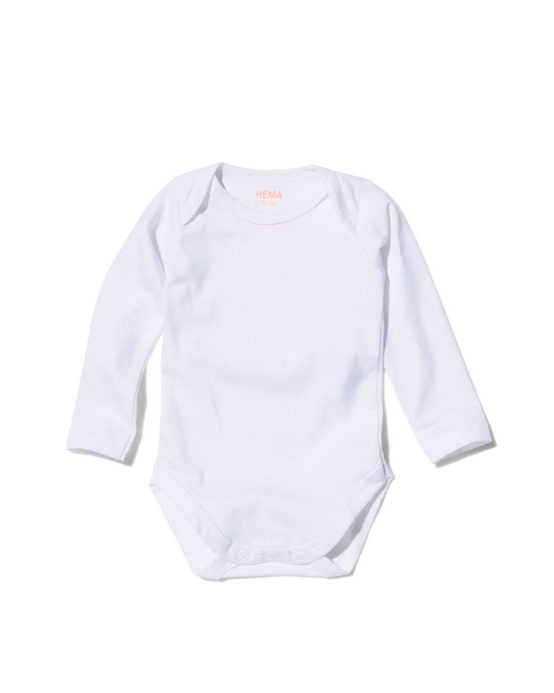 HEMA Romper Organic Katoen Stretch - 2 Stuks Wit (wit)