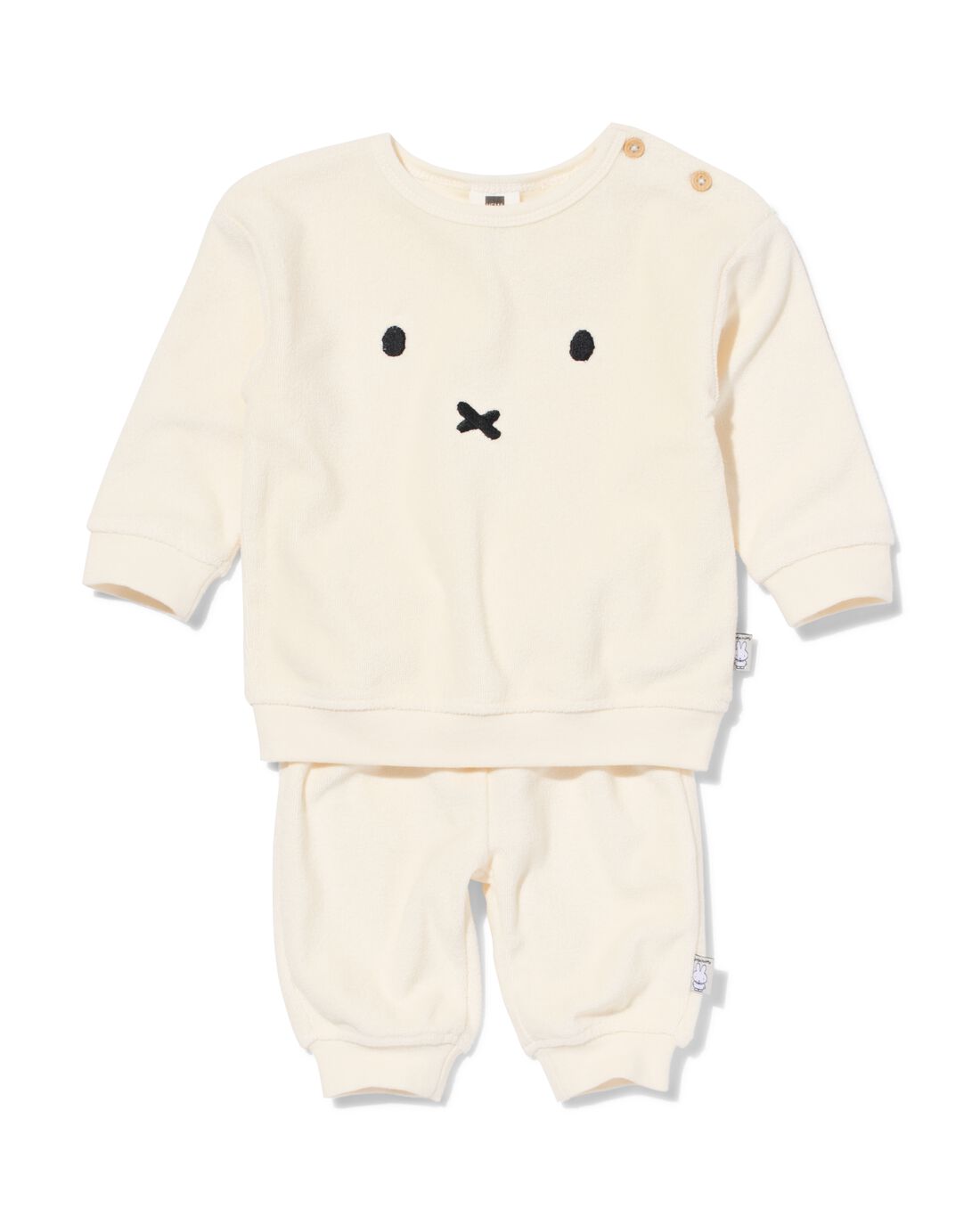 HEMA Nijntje newborn kledingset terry ecru