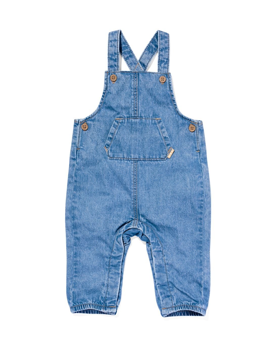 HEMA Newborn Tuinbroek Denim (denim)