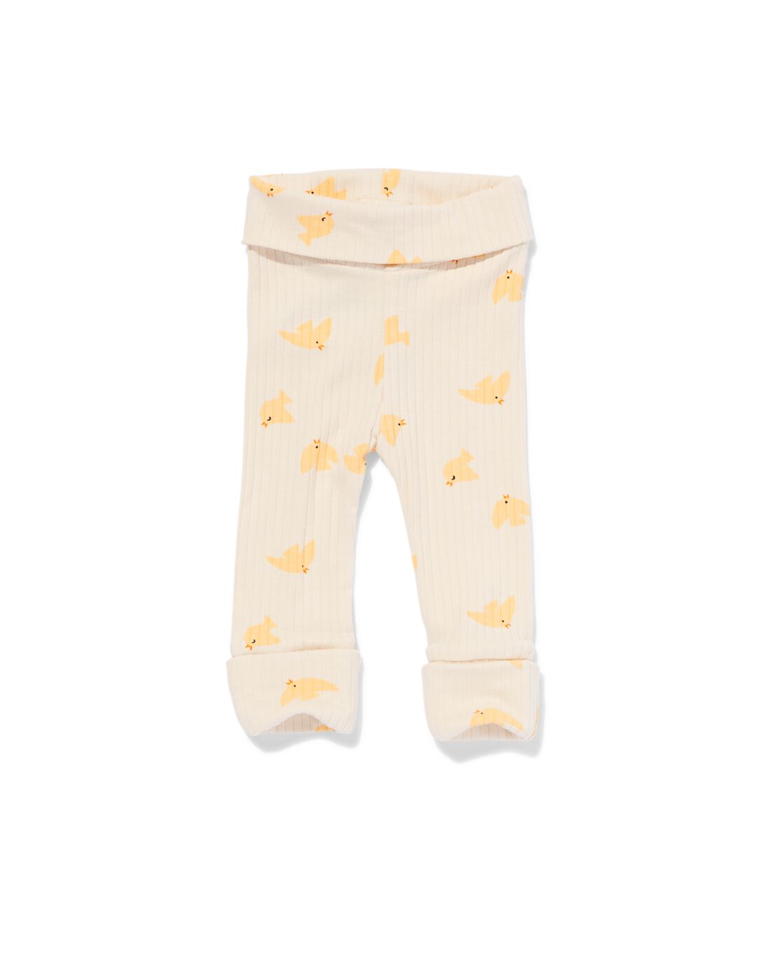 newborn meegroei legging rib met bamboe ecru