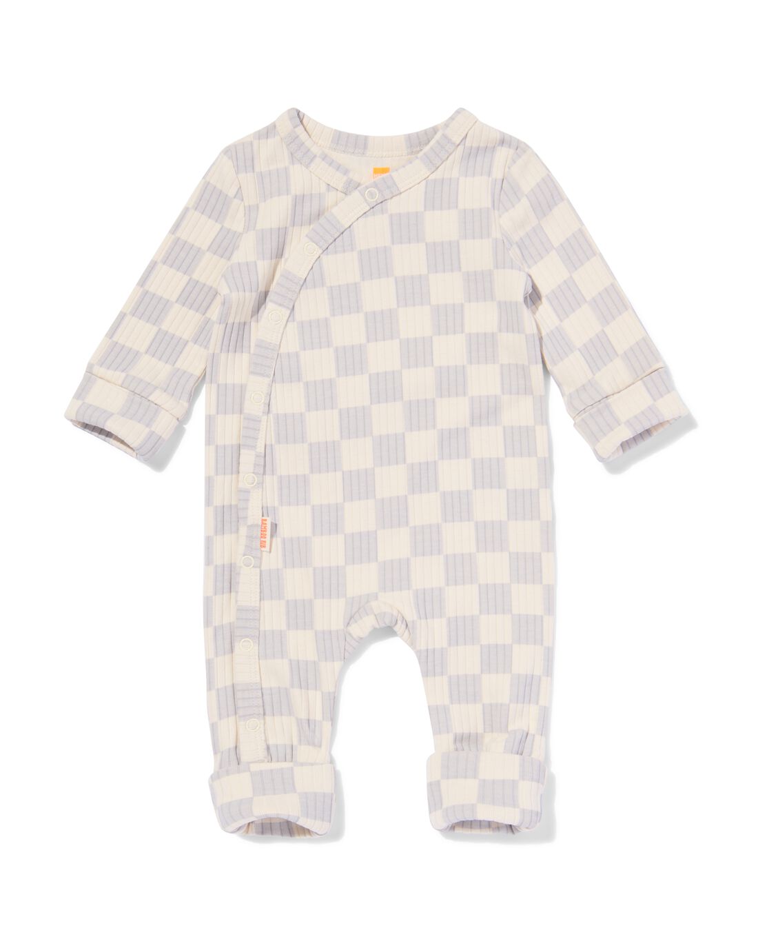HEMA Newborn Meegroei Boxpakje Rib Bamboe Stretch Lichtgrijs (lichtgrijs)