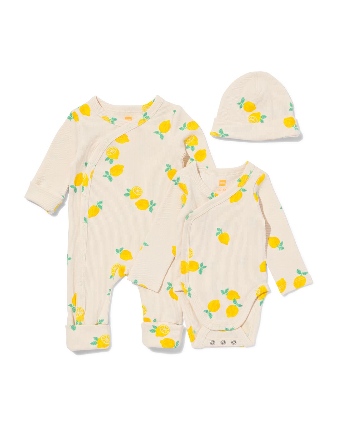 HEMA Newborn Set 3-delig Citroen Ecru (ecru)