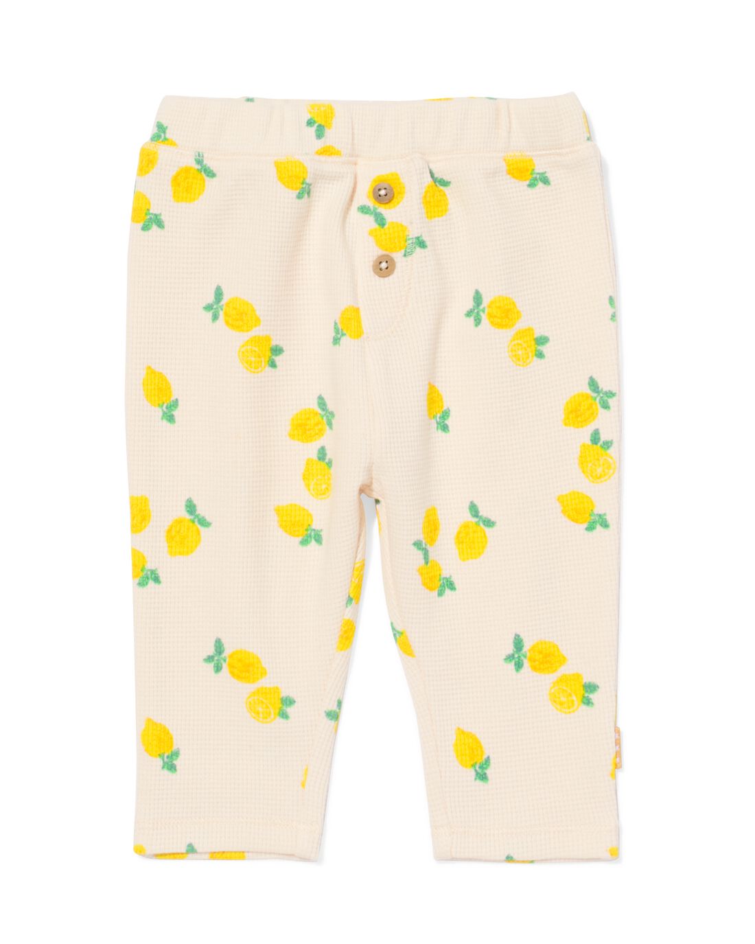 newborn broek wafel citroenen ecru