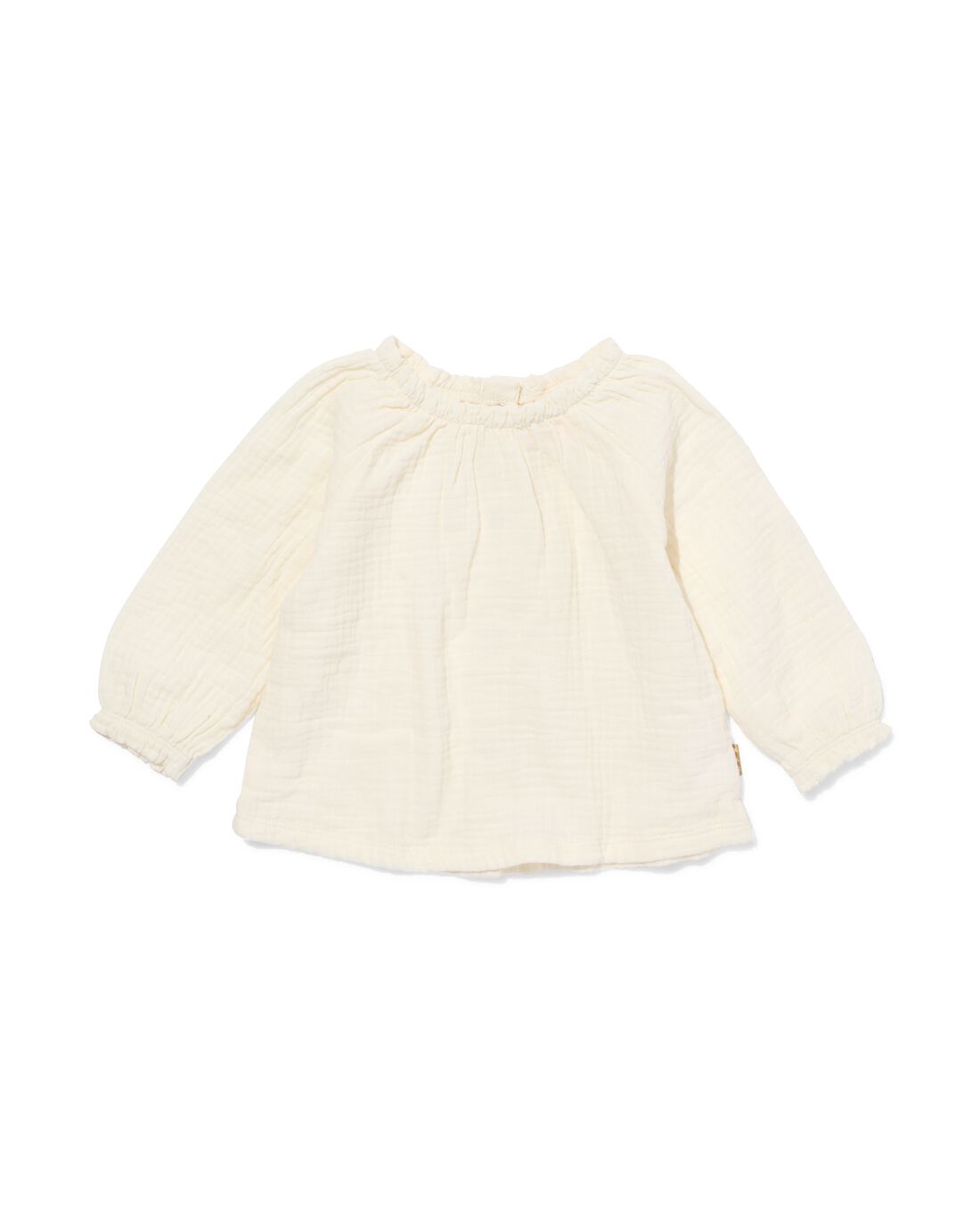 HEMA Newborn T-shirt Mousseline Gebroken Wit (gebroken wit)
