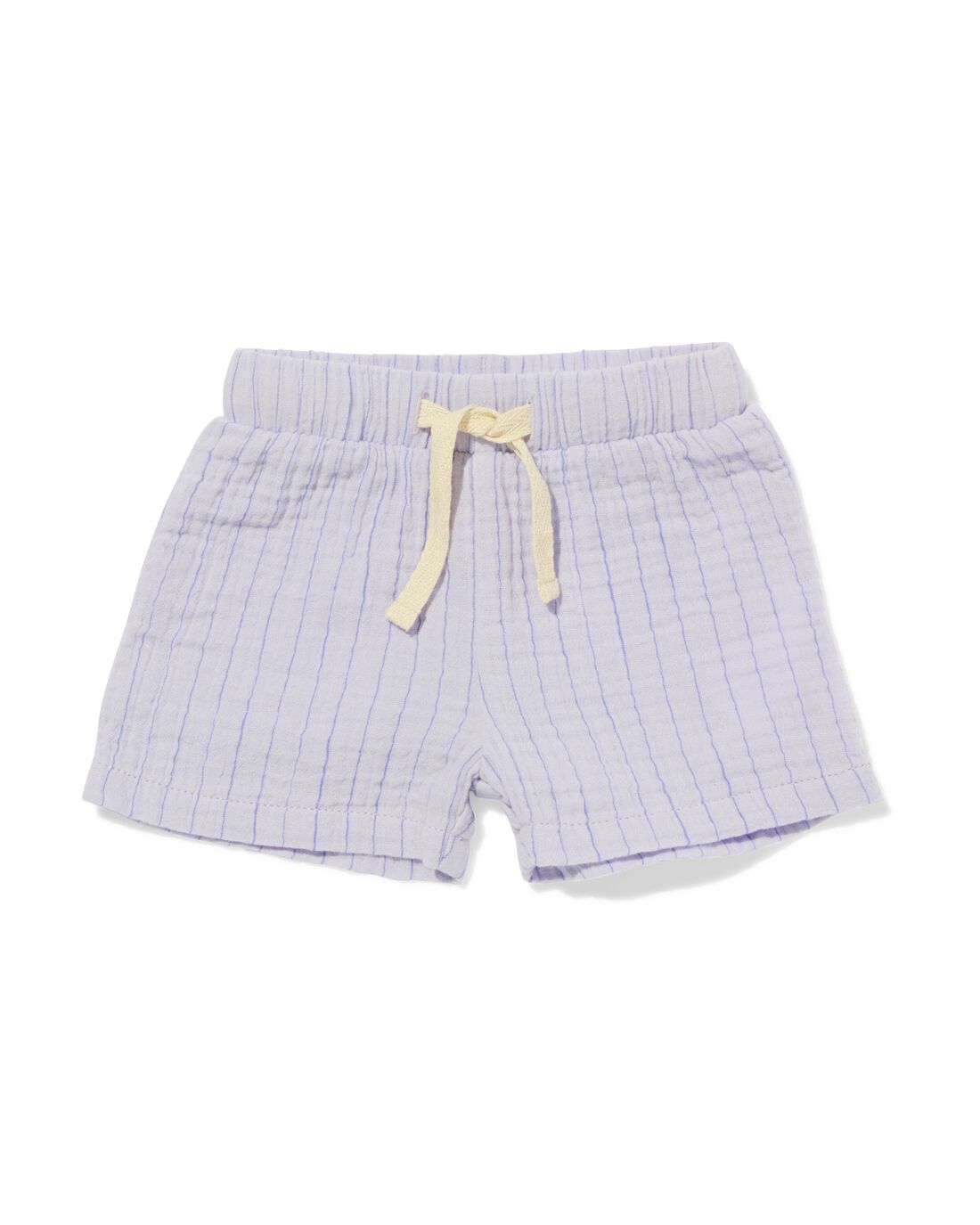 051 Newborn Korte Broek Mousseline Strepen Paars (paars)