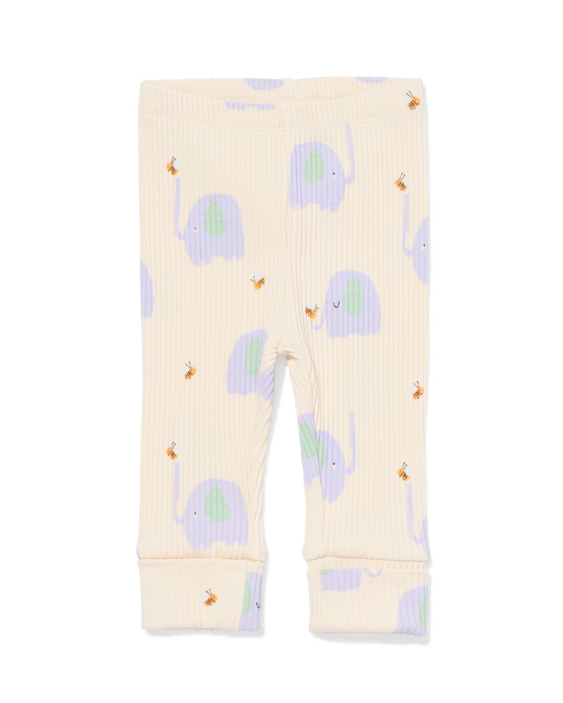 HEMA Newborn Meegroei Legging Ecru (ecru)
