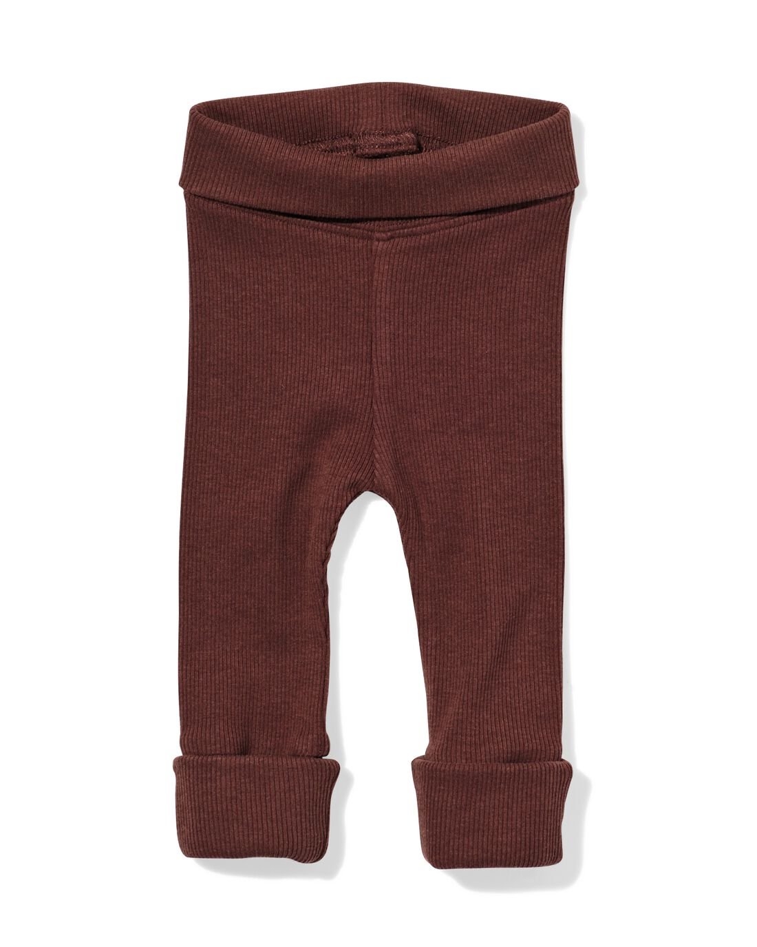newborn meegroei legging LENZING™ ECOVERO™ rib donkerbruin donkerbruin