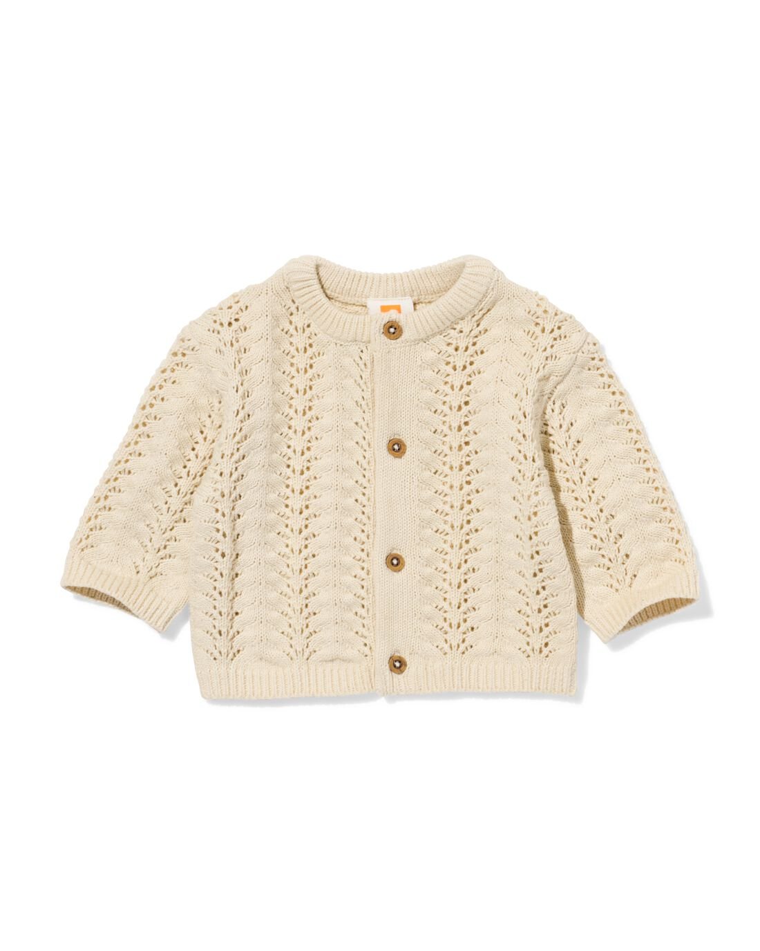 HEMA Newborn Vest Ajour Ecru (ecru)
