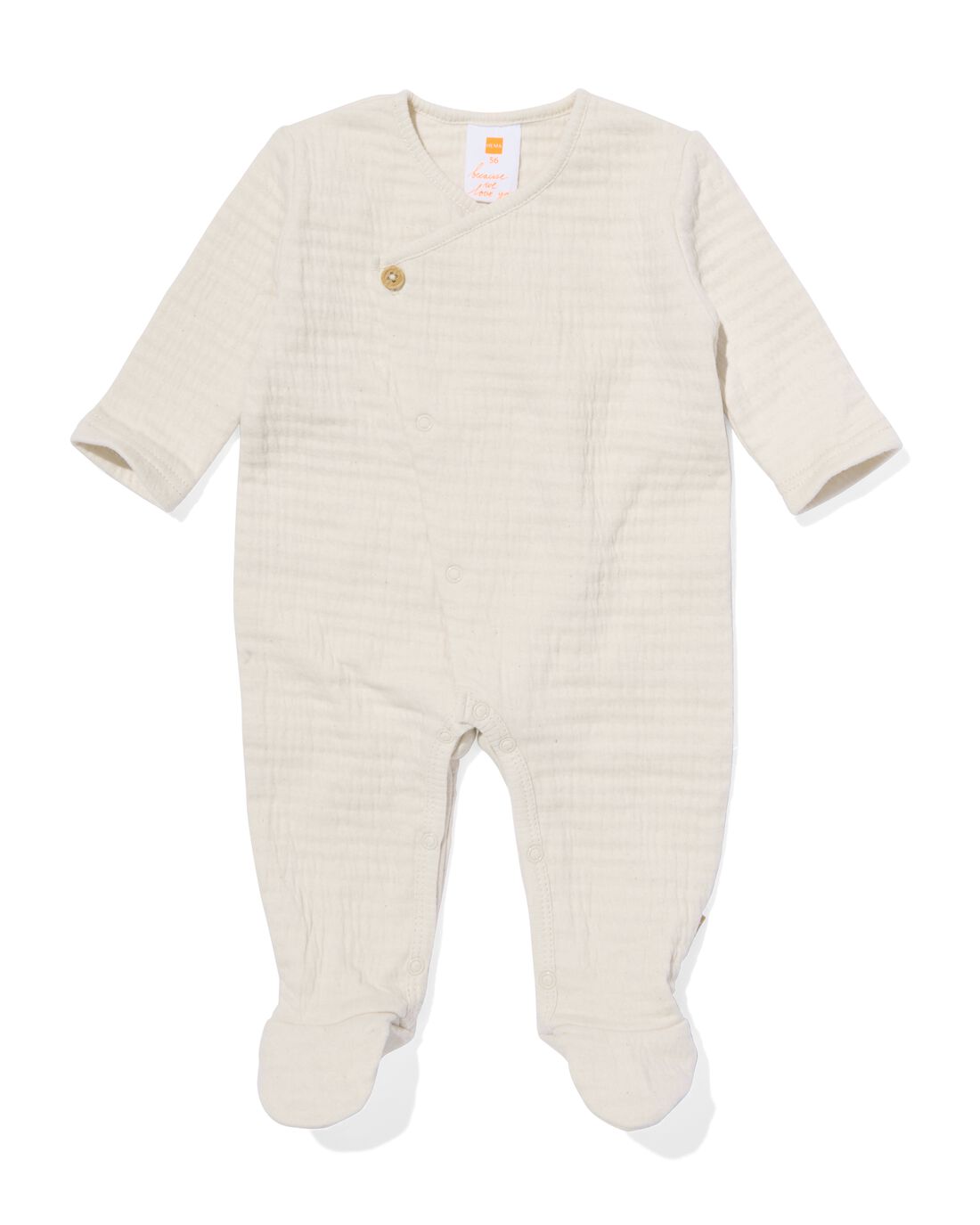HEMA Newborn Boxpakje Met Voetjes Ecru (ecru)