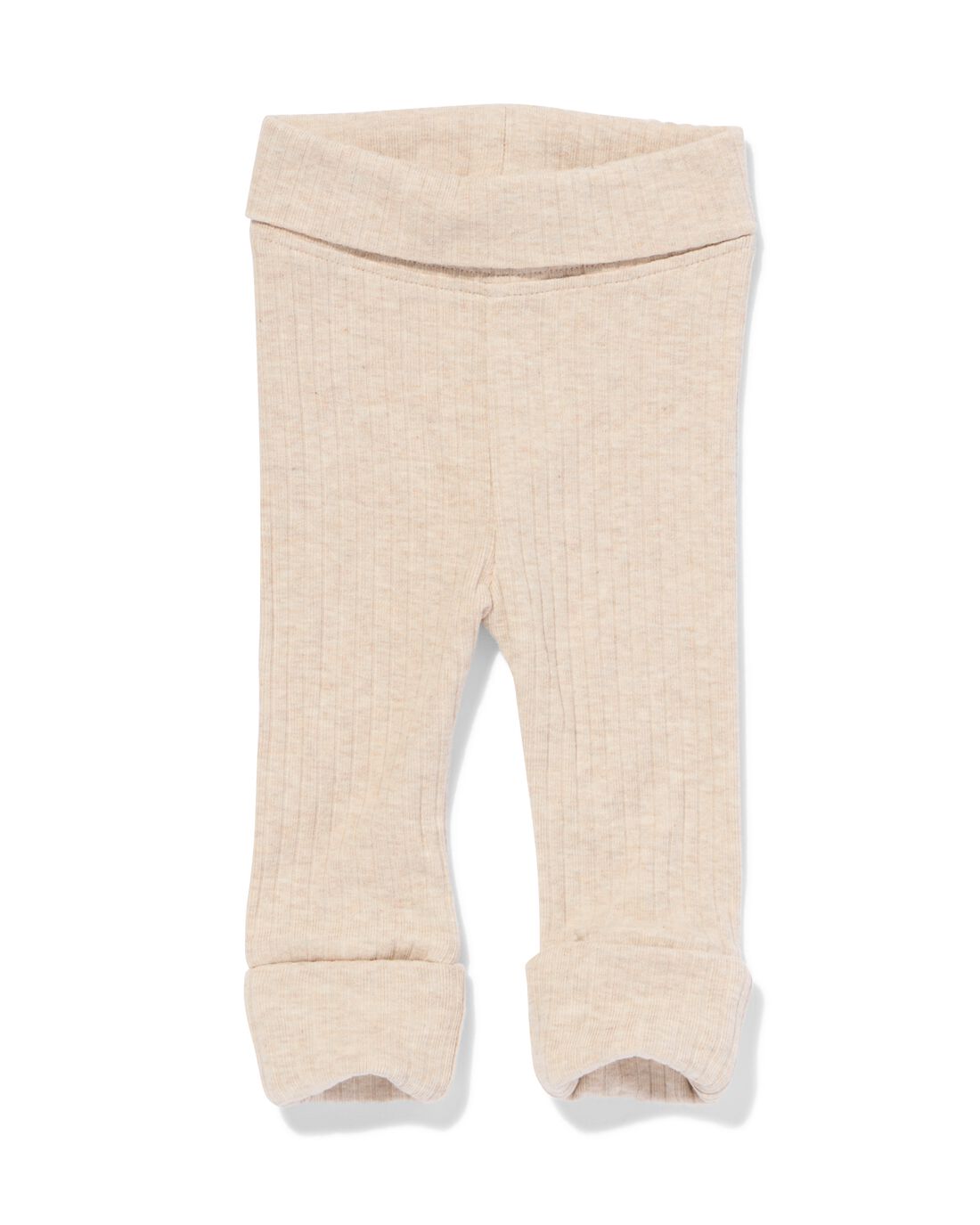 051 Newborn Meegroei Legging Bamboe Rib Zand (zand)