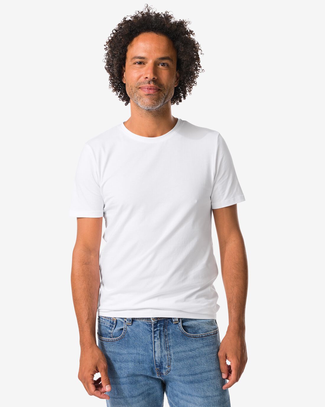 Heren T-shirts Slimfit O-hals Extra Lang - 2 Stuks