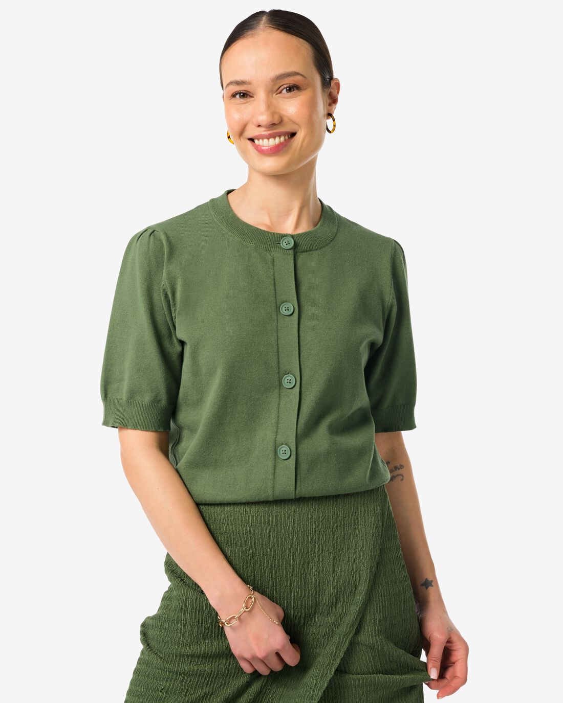 HEMA Damesvest Rose Groen (groen)