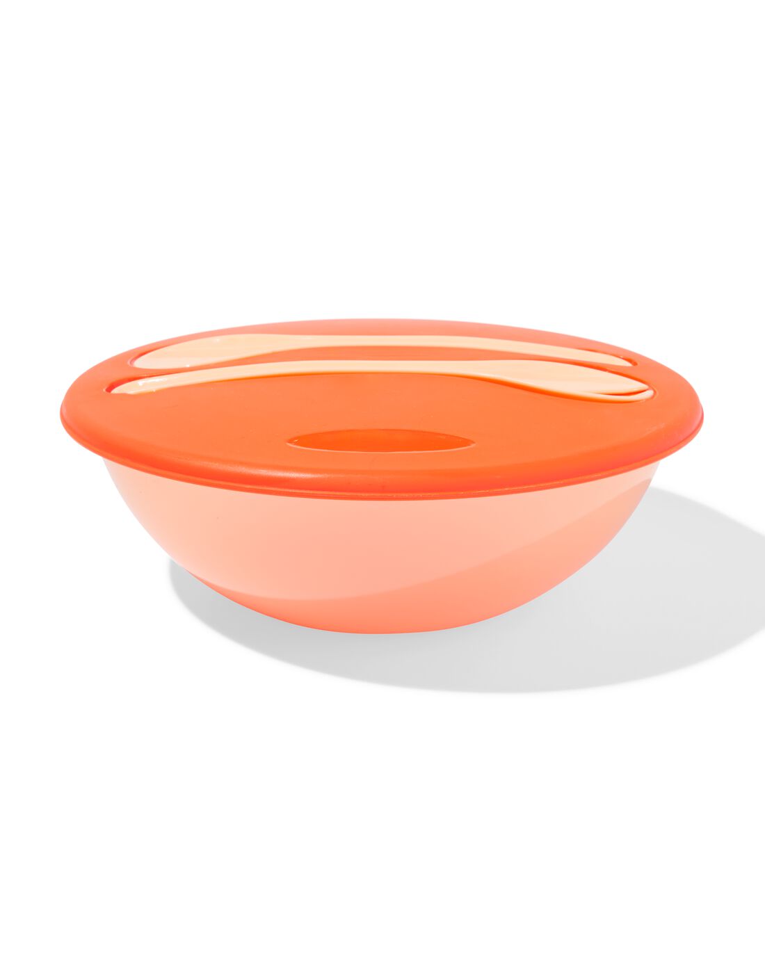 HEMA Saladeschaal Ø30cm Met Deksel (feloranje)