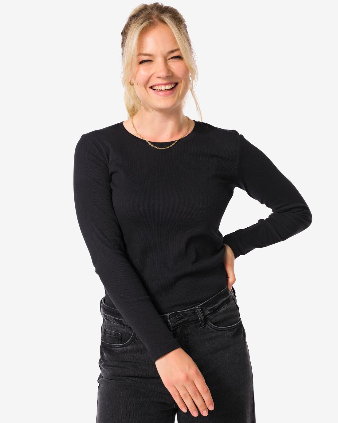 Dames T-shirt Clara Rib