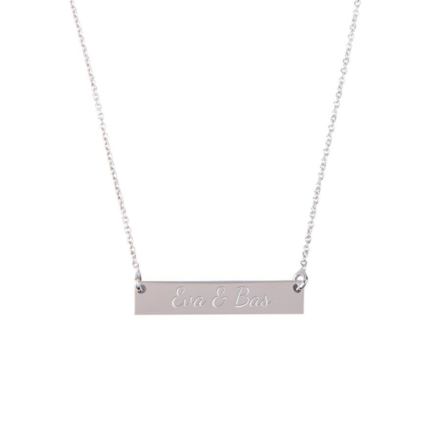 HEMA Ketting met gegraveerde hanger - horizontaal