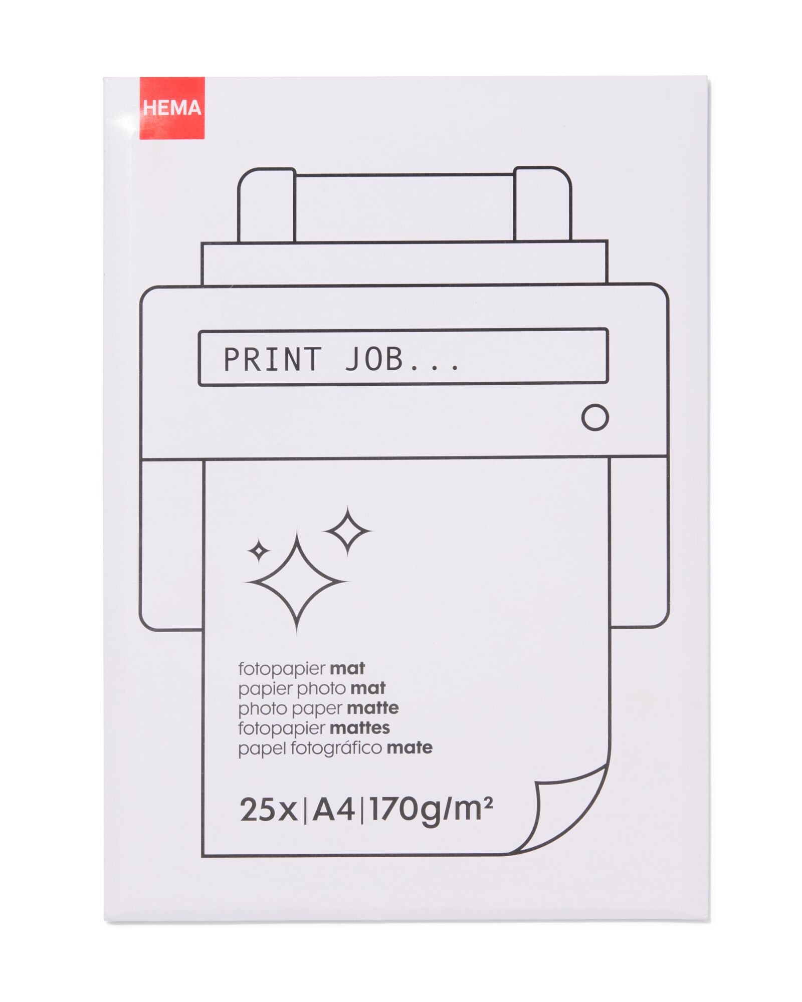 HEMA Papier Mat 170 Grams 25 Vel