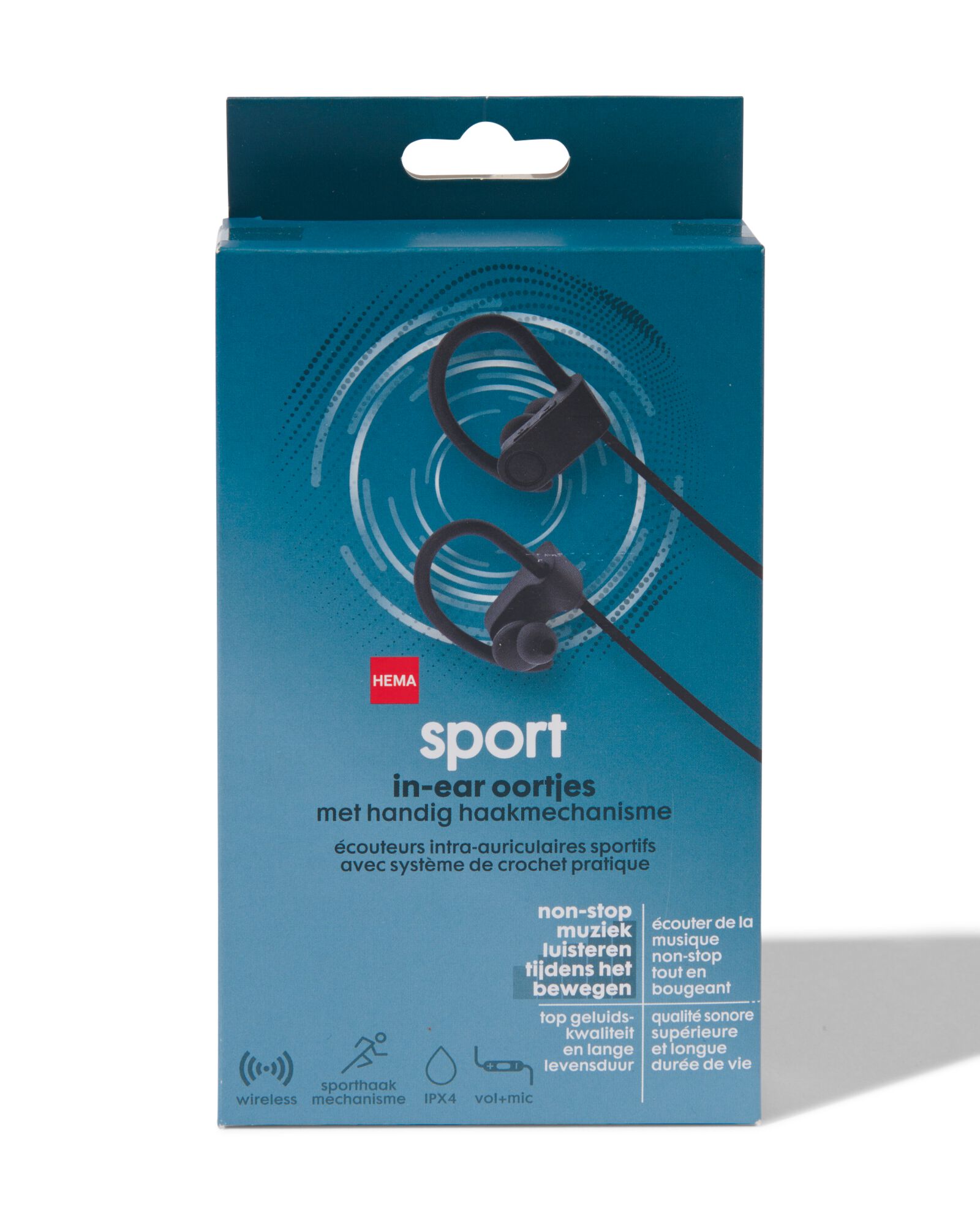 HEMA Draadloze Oortelefoon In-ear Sport Zwart